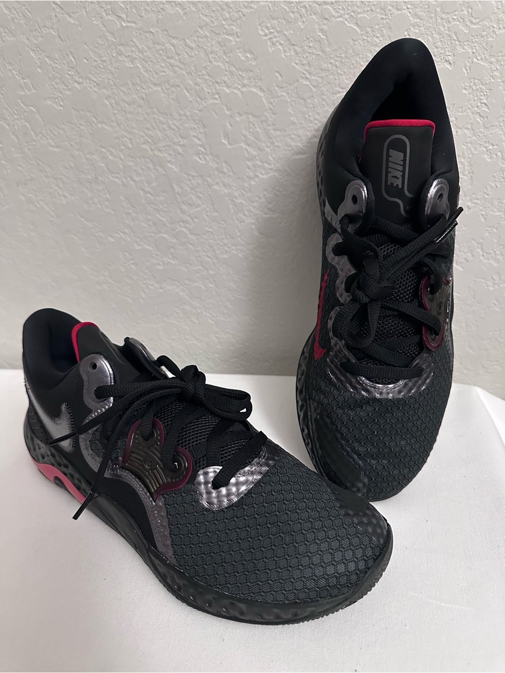 Nike Renew Elevate II Mens Basketball Shoes CW3406 Size 12 Anthracite Red